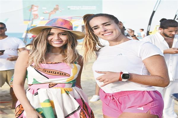 ■ بطلات الجنس الناعم الاجنبيات شاركن فى منافسات العلمين الرياضية