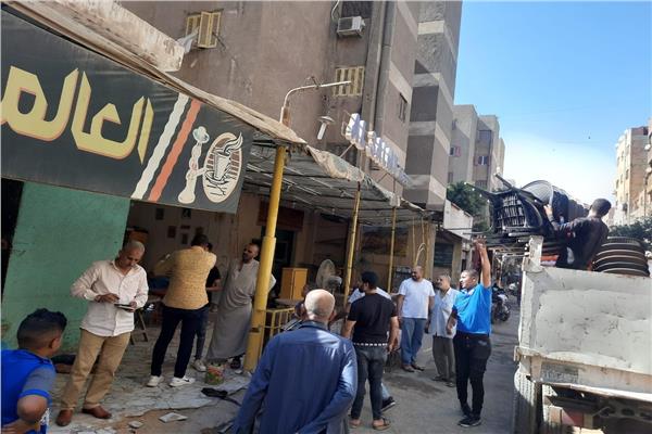 غلق وتشميع مقهي ومجمع العاب