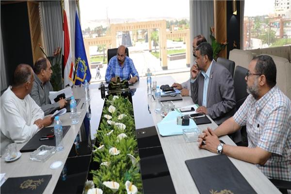 محافظ أسوان خلال اللقاء