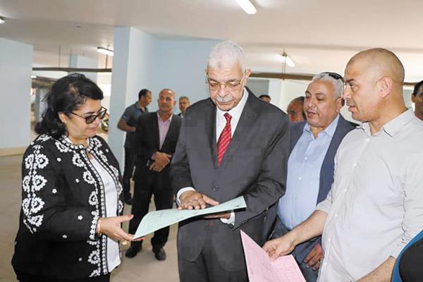 رئيس جامعة المنوفية يتفقد اختبارات القدرات بكلية التربية الرياضية