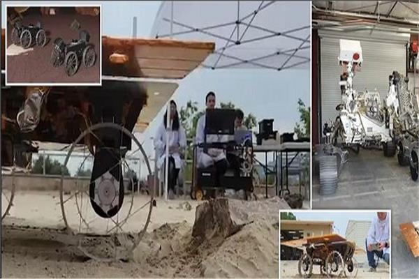 ثلاثة روبوتات قمرية 
