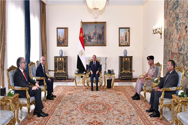 الرئيس السيسي خلال لقائه نائب رئيس الوزراء بجمهورية صربيا