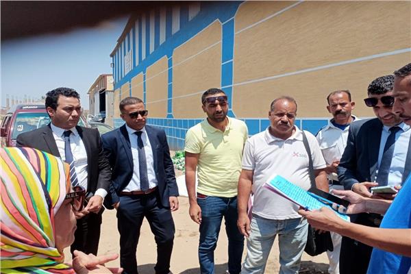 النيابة الإدارية تعاين موقع حريق