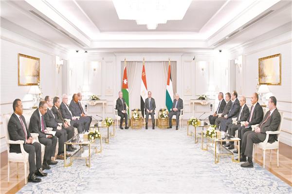 الرئيس عبدالفتاح السيسى والملك عبدالله الثانى 
