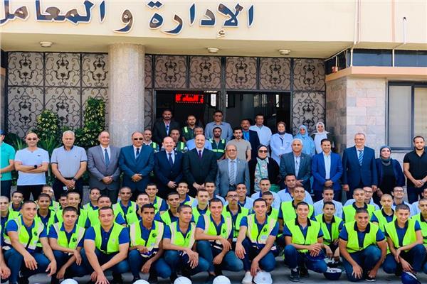 التدريب العملي لطلاب المدرسة الفنية لمياه الشرب والصرف الصحي 
