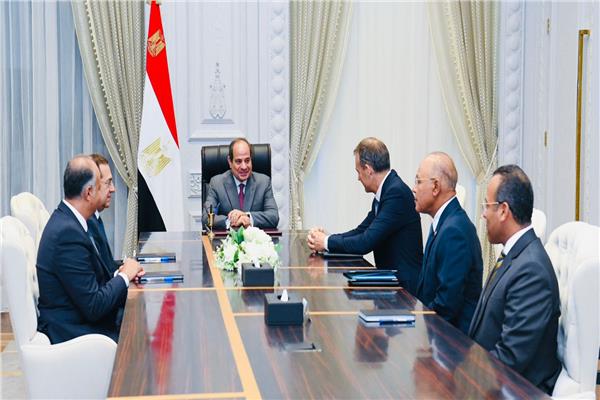 الرئيس السيسي خلال اللقاء
