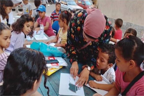 المكتبة المتنقلة بمدينة بشاير الخير بالإسكندرية