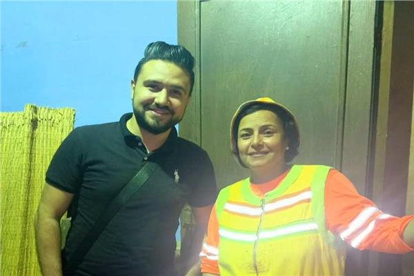 فاطمة محمد علي ومحرر بوابة أخبار اليوم