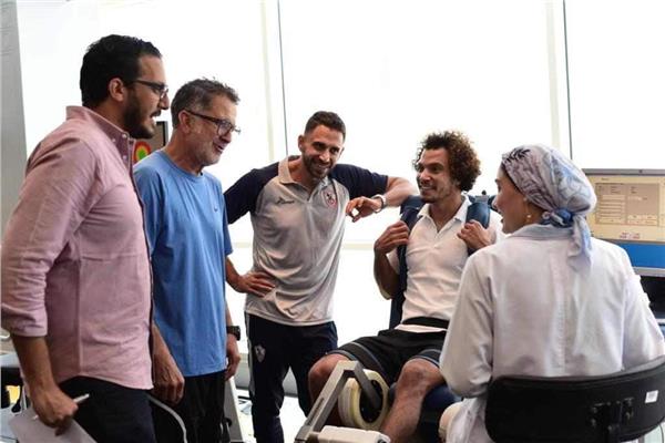 خضوع لاعبي الزمالك لقياسات طبية