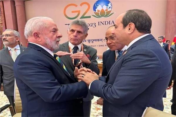 الرئيس السيسي أثناء مشاركته في قمة العشرين
