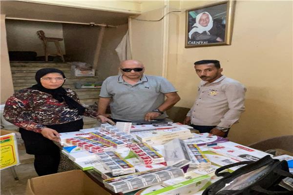ضبط السجائر مجهولة المصدر