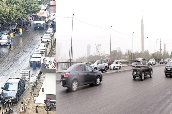 سكان القاهرة يمارسون حياتهم بشكل طبيعى بعد الاطمئنان بعدم وصول العاصفة