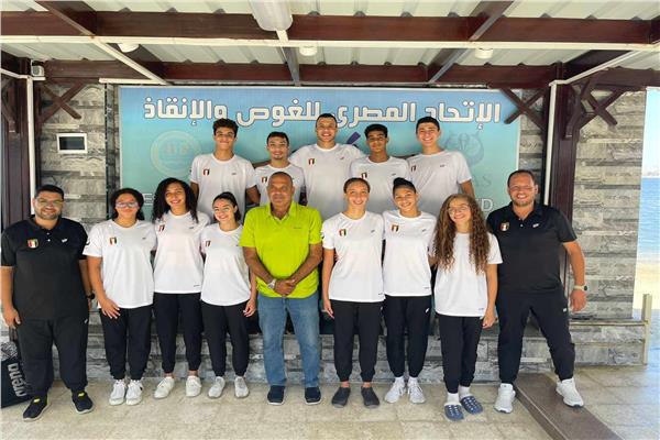 بعثة المنتخب المصري للسباحة بالزعانف