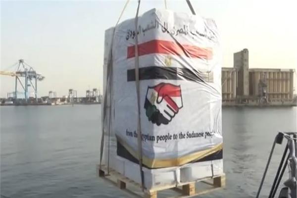 مساعدات مصرية للسودان
