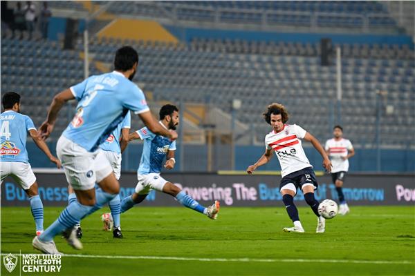 مباراة الزمالك وبيراميدز في الدوري إنتهت بالتعادل الإيجابي 2-2