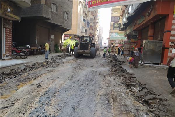 أعمال تطوير الطريق