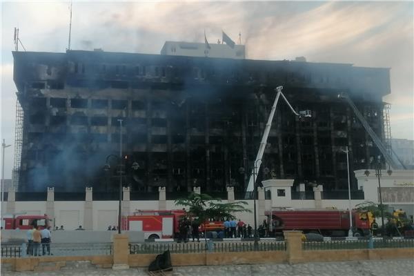 حريق مديرية الأمن