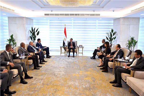 رئيس الوزراء يلتقي مسئولي شركة فوداكوم العالمية