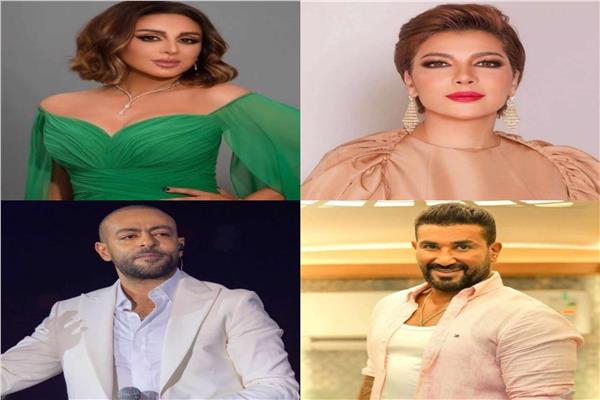 أصالة و أنغام و تامر عاشور وأحمد سعد