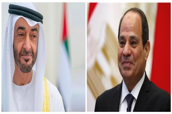 الرئيس عبد الفتاح السيسى والشيخ محمد بن زايد آل نهيان