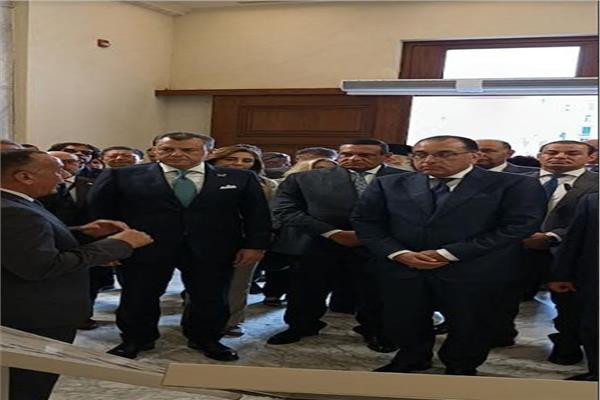 رئيس مجلس الوزراء خلال افتتاح المتحف اليوناني الروماني 