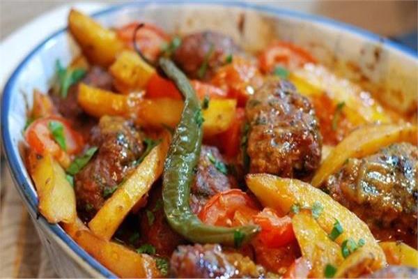 صينية الكفتة بالخضار