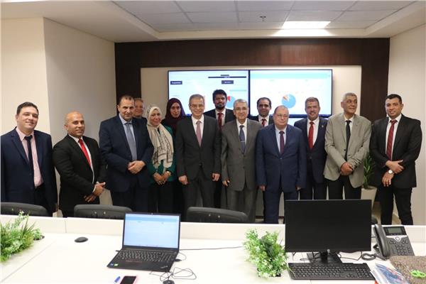 جانب من افتتاح مركز المتابعة والتشغيل الرقمي بمبنى وزارة الكهرباء