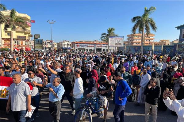 تضامنا مع الأشقاء الفلسطينين وتاييد قرارات الرئيس السيسي