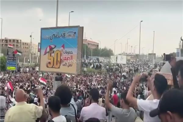 مسيرة تندد بالاحتلال الإسرائيلي في السادس من أكتوبر