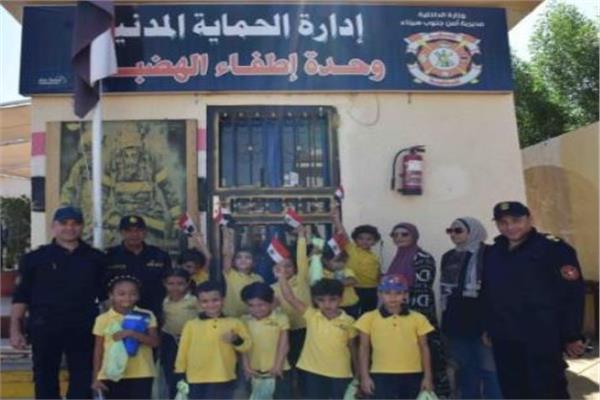 الداخلية تستقبل الطلبة ببعض المقار الشرطية بجنوب سيناء