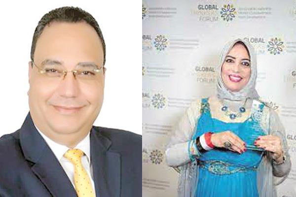 د.عبلة البدرى -- د.وليد هندى