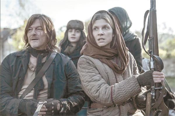 مشهد من مسلسل The Walking 
