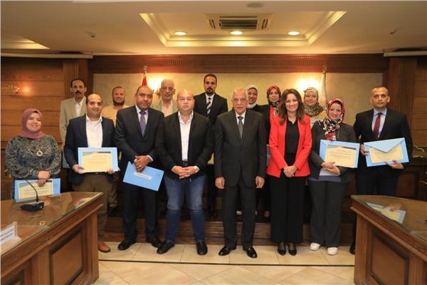 اللواء أحمد راشد محافظ الجيزة خلال الفاعيلية