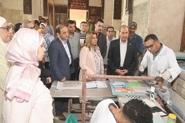 رئيس جهاز التعمير يتفقد المشروعات التى ينفذها الجهاز بالتنسيق مع السياحة والآثار