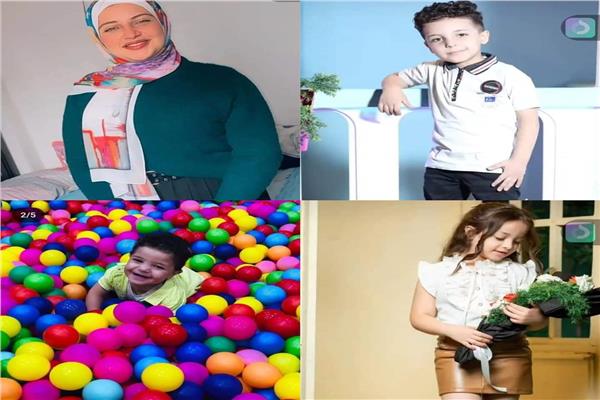 صور لربة المنزل واطفالها الثلاثة لقوا حتفهم داخل الحريق