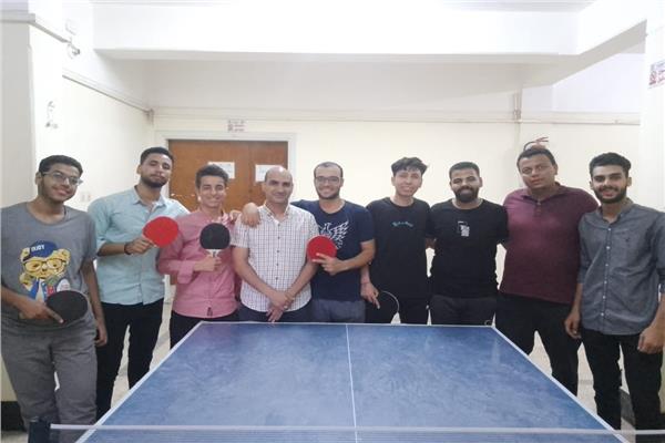 علوم سوهاج تحصد المركز الأول على مستوى الجامعة في بطولة تنس الطاولة