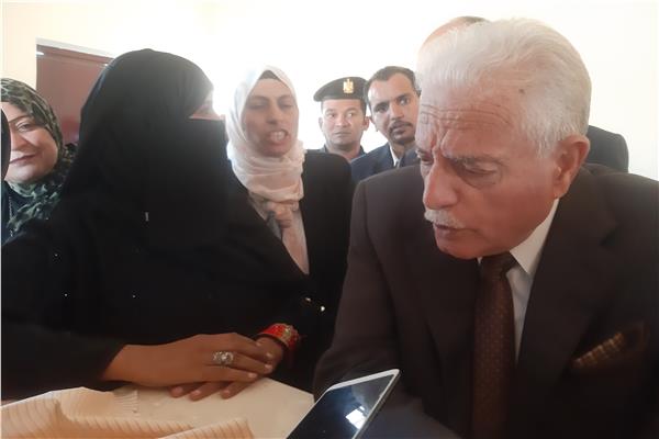 اللواء خالد فودة، محافظ جنوب سيناء خلال الجولة 