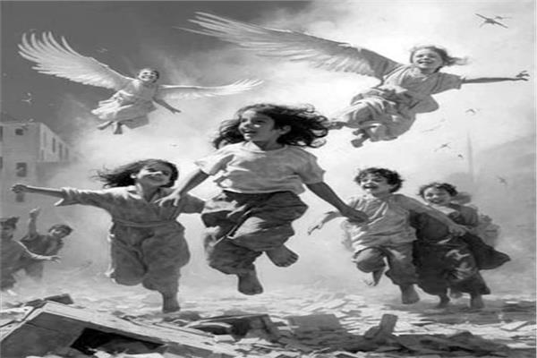 أرواح أطفال غزة تحلق فى عيد الطفولة نحو السماء