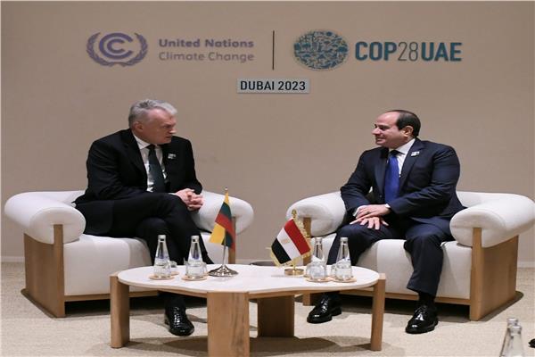 الرئيس السيسي ونظيره الليتواني 