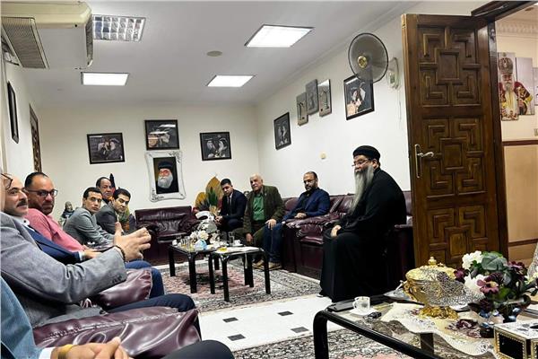 الحملة الرسمية للسيسي تزور مطرانية الأقباط الأرثوذكس بالإسماعيلية
