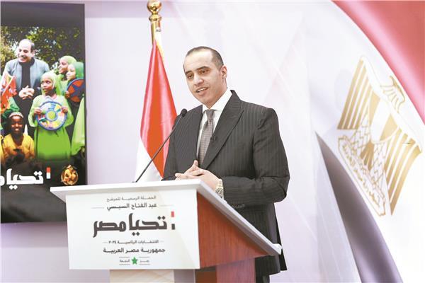 المستشار محمود فوزى، رئيس حملة المرشح الرئاسى عبدالفتاح السيسى