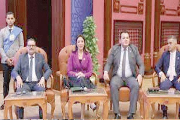 جانب من ندوة جامعة الأزهر لتشجيع الطلاب على المشاركة فى الانتخابات