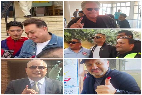نجوم الفن يدلون باصواتهم
