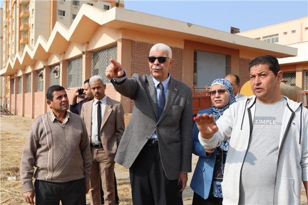 رئيس جامعة المنوفية جانب من الجولة التفقدية