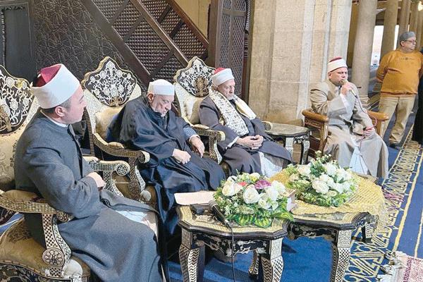 د. أحمد عمر هاشم خلال احتفالية اليوم العالمى للغة العربية