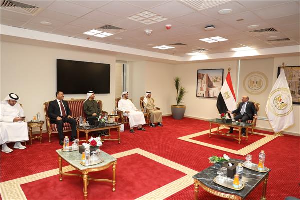 المستشار عمر مروان وزير العدل يستقبل وفد قضائي من دولة الامارات