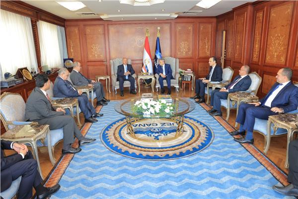 وزير النقل ورئيس قناة السويس يبحثان مع شركة سعودية التعاون المشترك