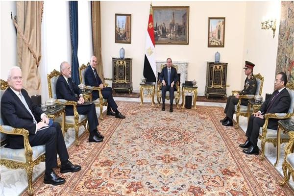 الرئيس السيسي خلال اللقاء