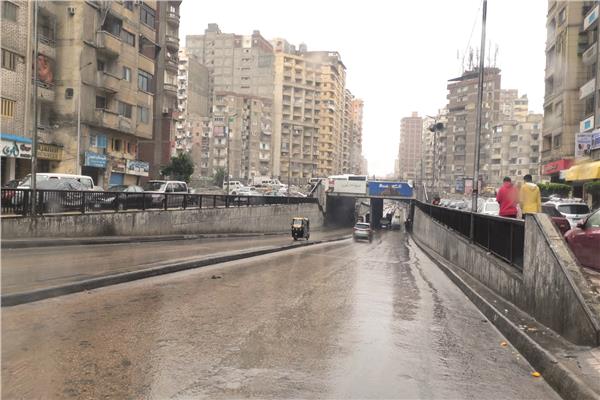 أمطار غزيرة على الإسكندرية 