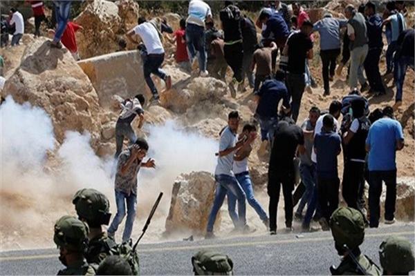 اشتباكات بين فلسطينيين والاحتلال فى مخيم نور شمس بطولكرم